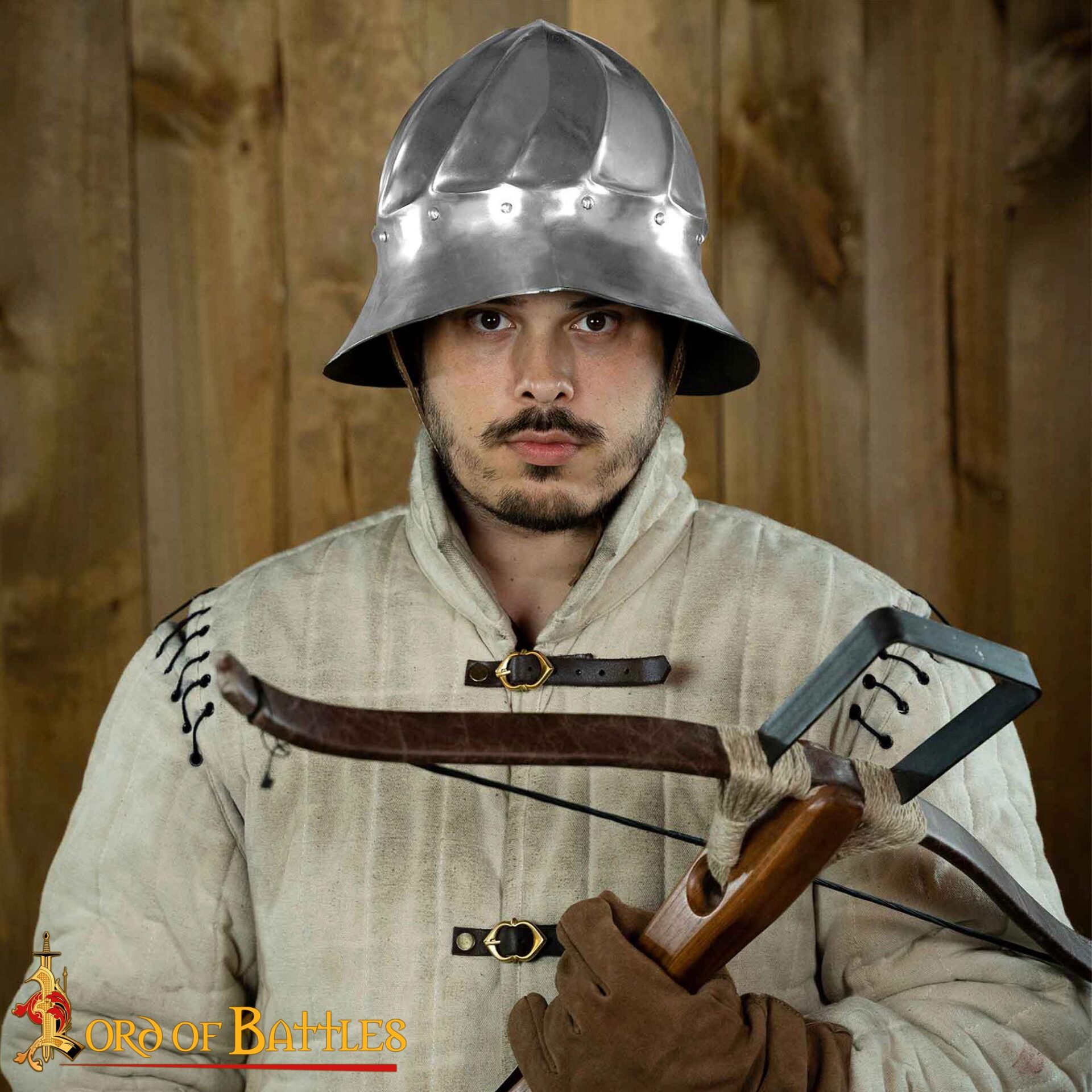 15th Century Steel Burgundian Kettle Helmet-2242PL14 1