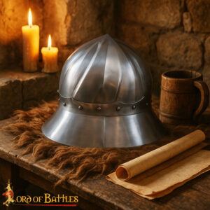 Burgundian Kettle Helmet Historically Accurate 15th century helmet