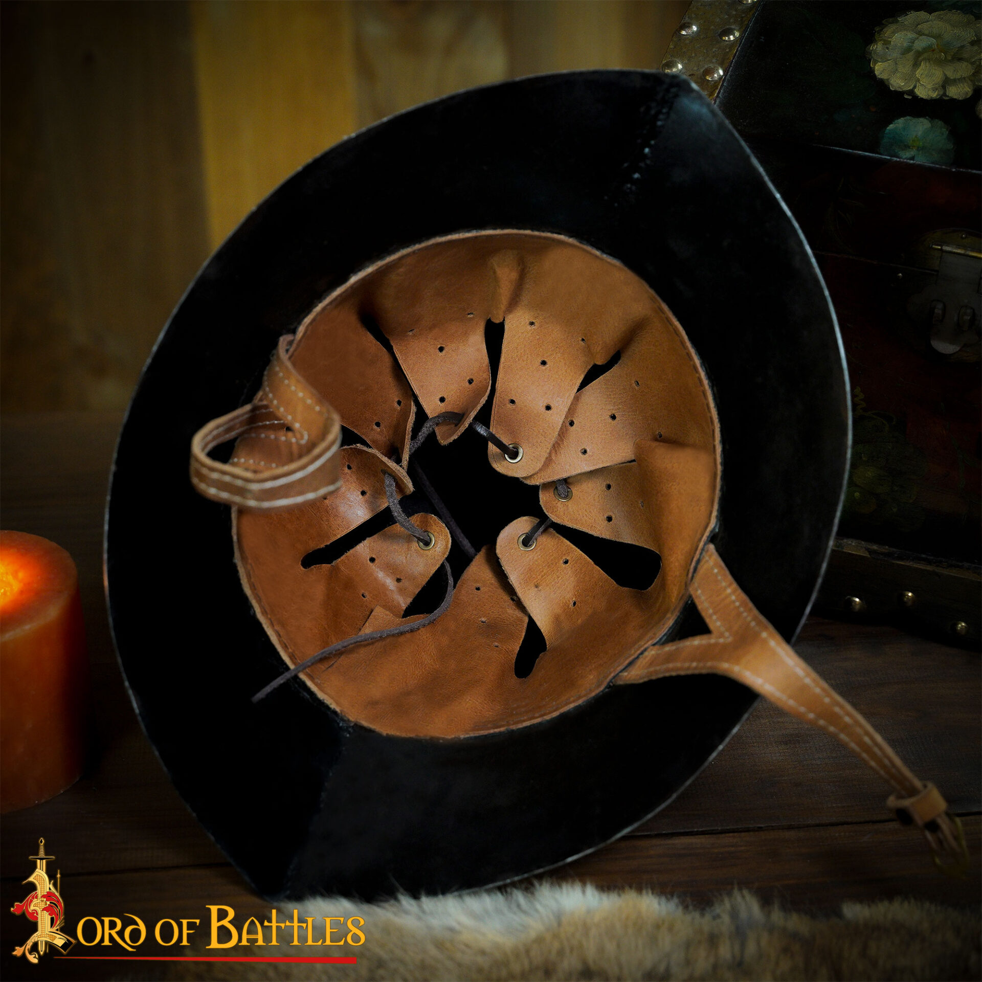 15th Century Steel Burgundian Kettle Helmet-2242PL14 7