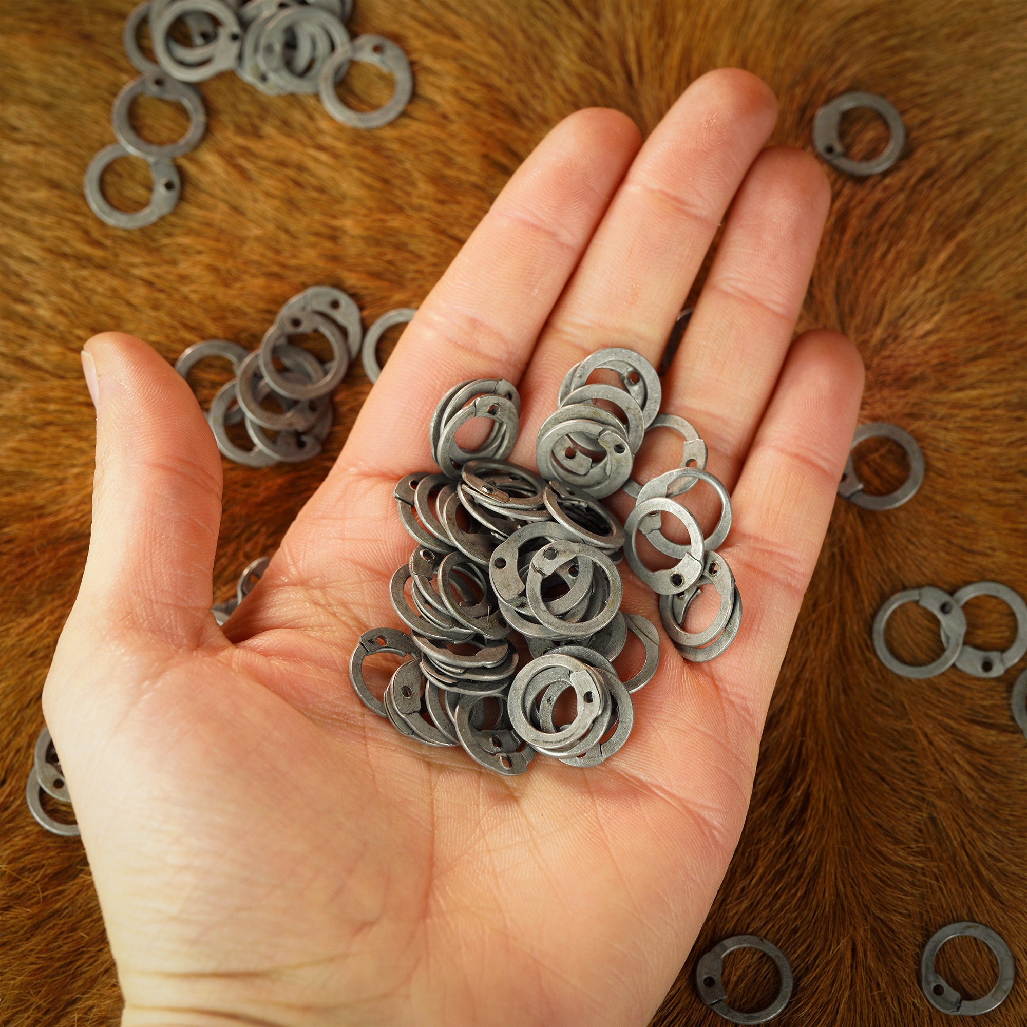 Round Riveted Chainmail Rings - HW-700773 - LARP Distribution