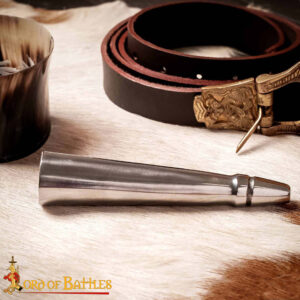 Flat Ended Medieval Spear Butt Cap Handcrafted Steel Accessory