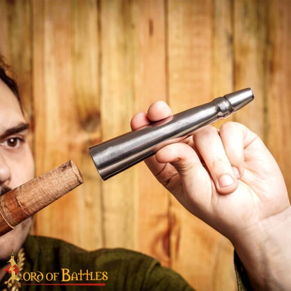 Flat Ended Medieval Spear Butt Cap Handcrafted Steel Accessory - Image 9