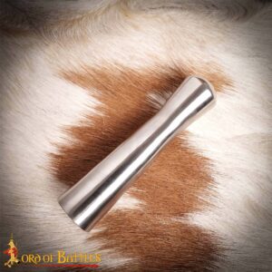 Medieval Round Ended Spear Butt Cap Handcrafted Steel Accessory