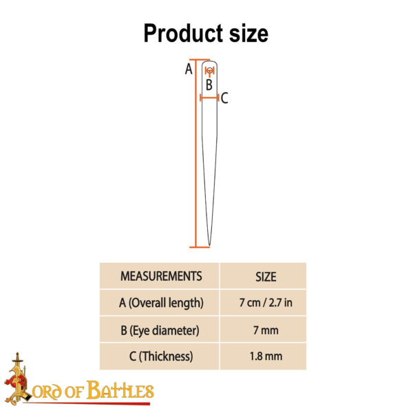 Viking Bone Needle Set of 5 Genuine Functional Bone Accessory - Image 3