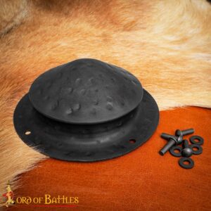 Medieval Hand Forged Conical Umbo Steel Shield Boss 16 gauge