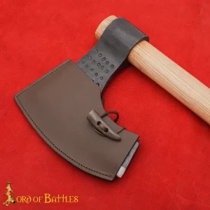 Hand Forged Viking Bearded Axe with Genuine Leather Sheath