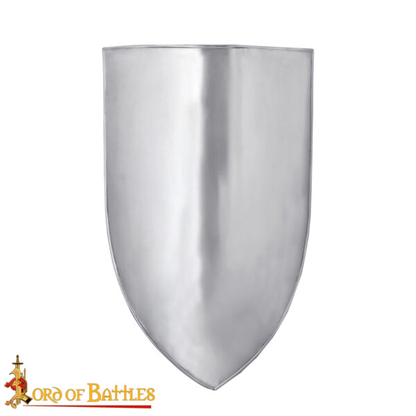 Medieval Right Handed Steel Heater Shield Blank 18 gauge Steel - Image 4