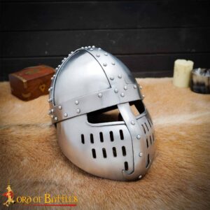 12th to 13th Century Norman Knight Spangenhelm Helmet 16 gauge