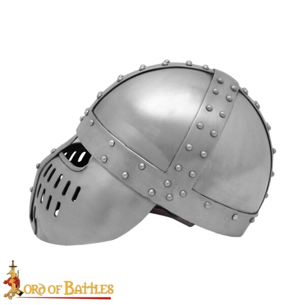 12th to 13th Century Norman Knight Spangenhelm Helmet 16 gauge - Image 5