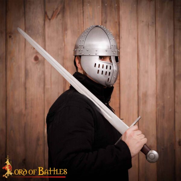 12th to 13th Century Norman Knight Spangenhelm Helmet 16 gauge - Image 6