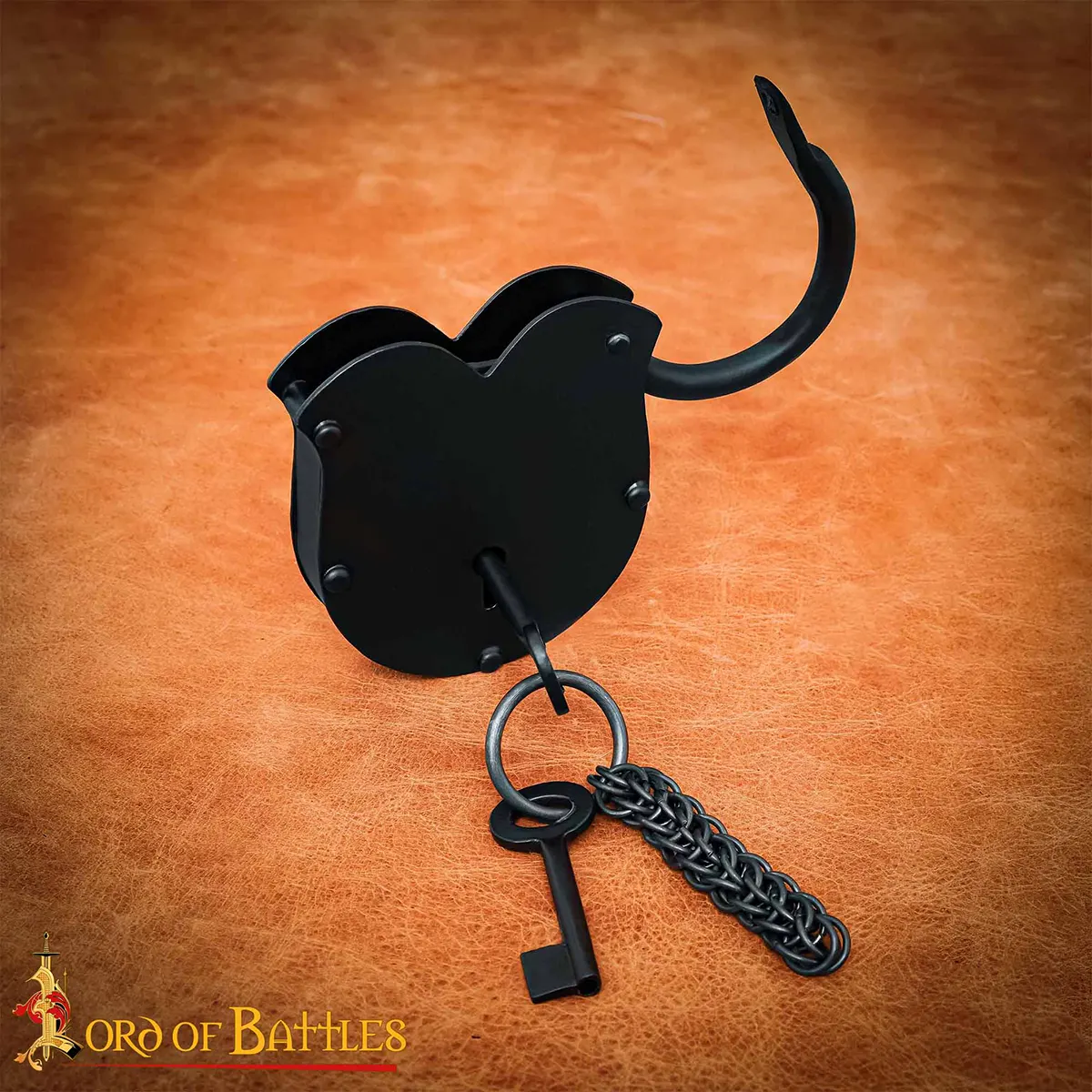 Hand Forged Vintage Padlock With Keys Hand Forged Vintage Padlock With Keys - Image 8