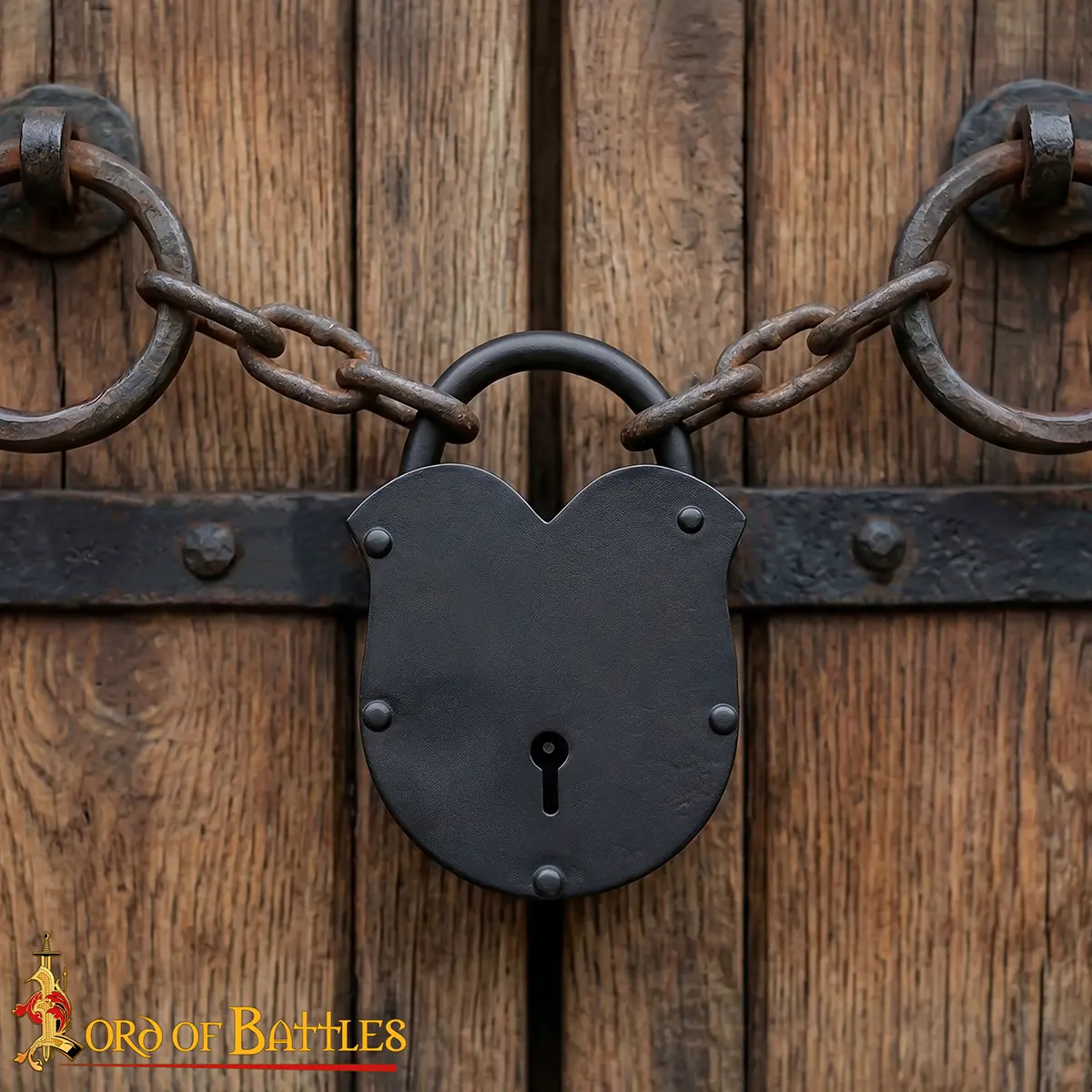 Hand Forged Vintage Padlock With Keys Hand Forged Vintage Padlock With Keys - Image 6