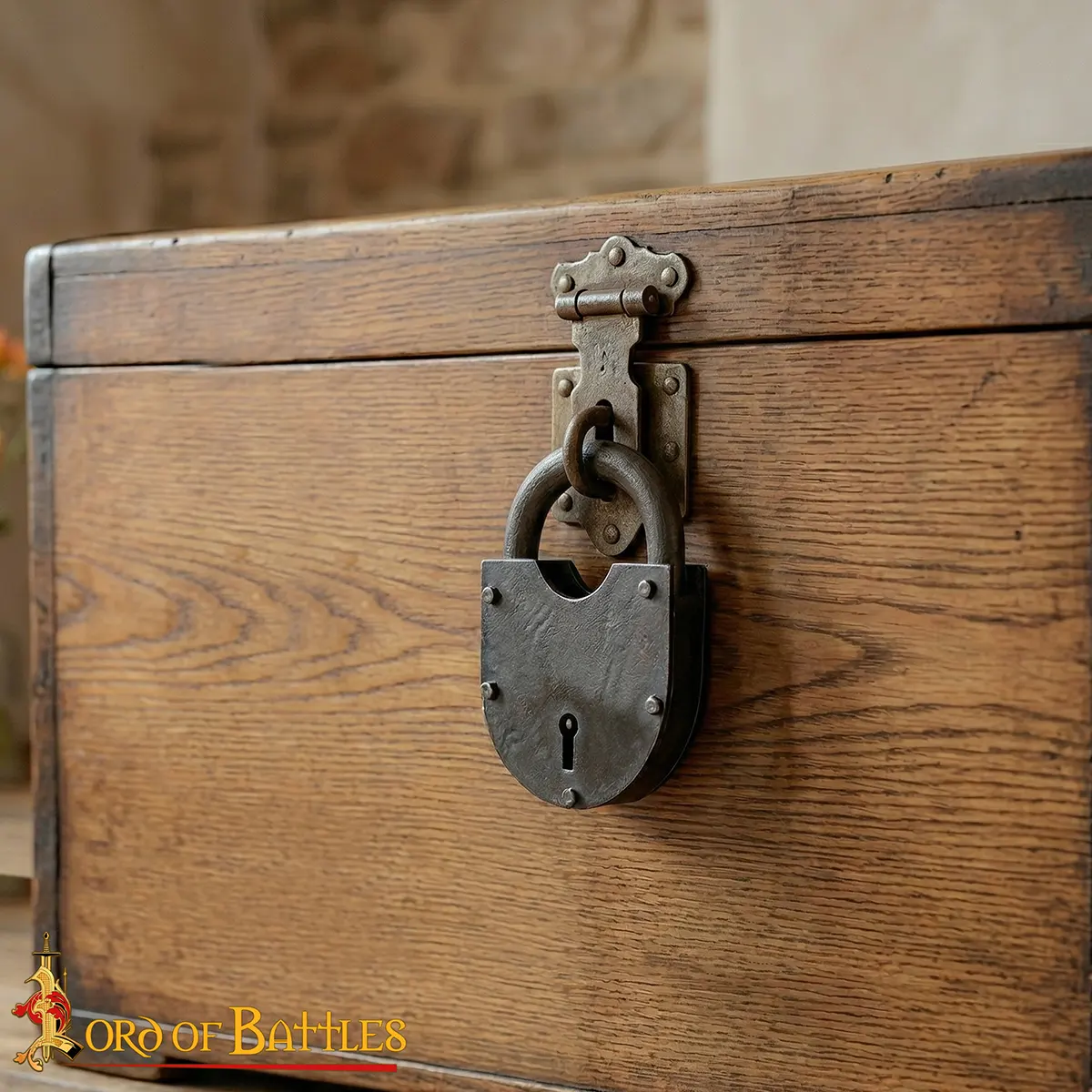 Iron Medieval Padlock Iron with Keys Iron Medieval Padlock Iron with Keys - Image 2
