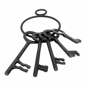 Medieval Dungeon Decorative Key Set of 5 Sturdy Cast Iron