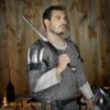 13th Century Chainmail Haubergeon Mild Steel Round Ring Round Riveted 10mm16g 161N 1