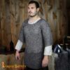 13th Century Chainmail Haubergeon Mild Steel Round Ring Round Riveted 10mm16g 161N 4