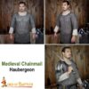 13th Century Chainmail Haubergeon Mild Steel Round Ring Round Riveted 10mm16g 161N 6
