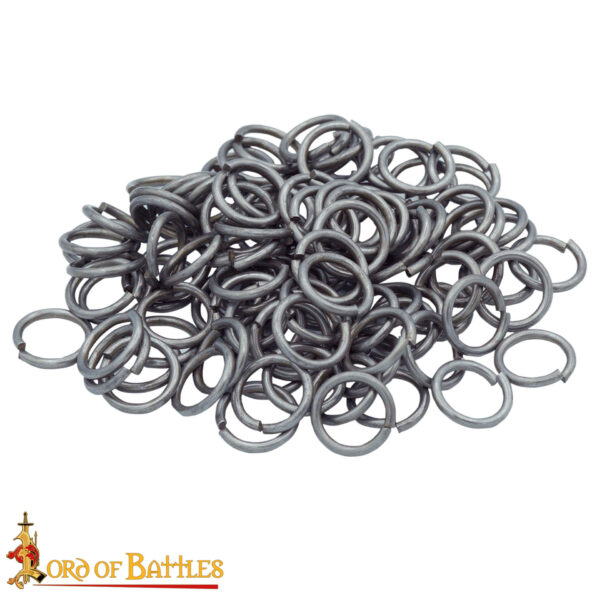 9 mm 16G Butted Spring  Steel Chainmail Rings – 1kg Pack, Oiled Finish | For Armour Repair, Reenactment, LARP & High Tensile Crafting - Image 4