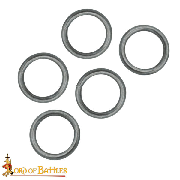 9 mm 16G Butted Spring  Steel Chainmail Rings – 1kg Pack, Oiled Finish | For Armour Repair, Reenactment, LARP & High Tensile Crafting - Image 5