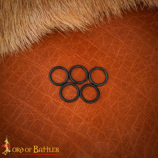 Mild Steel Loose Rings, Butted Round Rings, 10 mm 16 gauge, Craft and Repair Chainmail Armour - Image 2