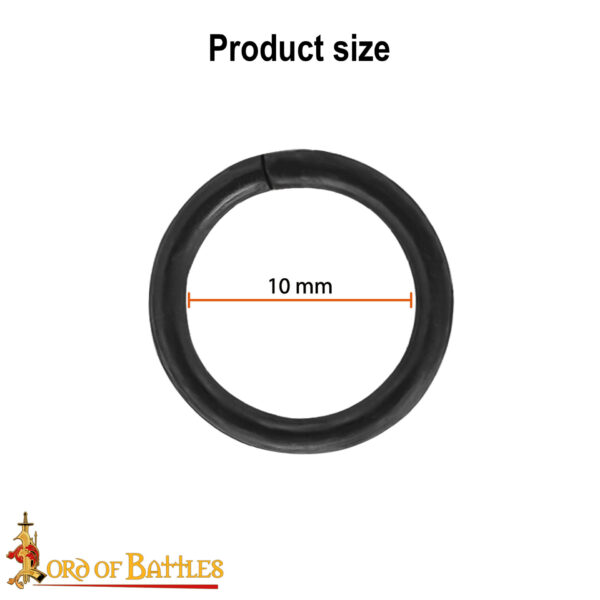 Mild Steel Loose Rings, Butted Round Rings, 10 mm 16 gauge, Craft and Repair Chainmail Armour - Image 3