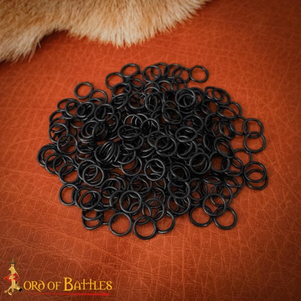 Mild Steel Loose Rings, Butted Round Rings, 10 mm 16 gauge, Craft and Repair Chainmail Armour