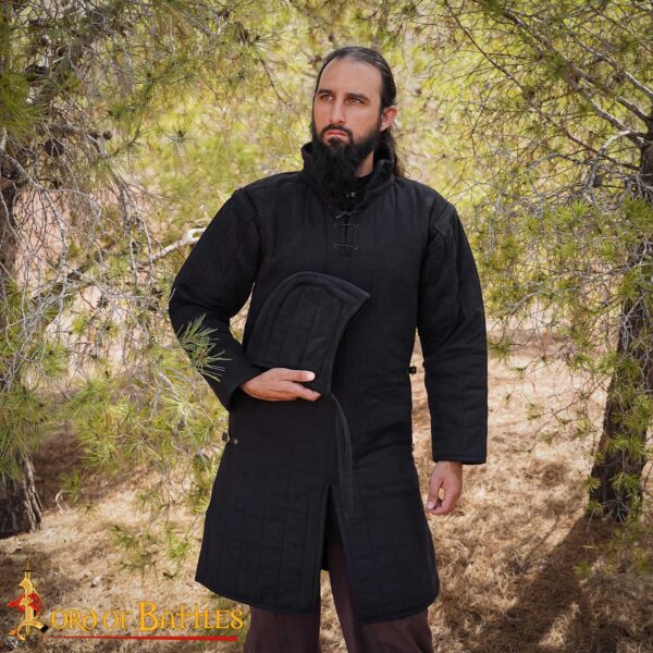 Medieval Quilted Padded Arming Cap Canvas Cotton - Image 19