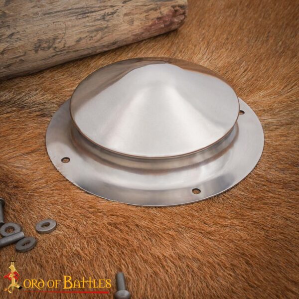 Early Medieval Conical Germanic Steel Shield Boss Handmade Functional Umbo Dark Ages - Image 2