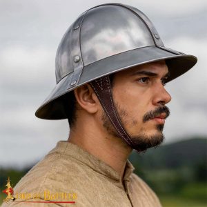 Medieval Infantry Kettle Hat – Helmet with Leather Suspension