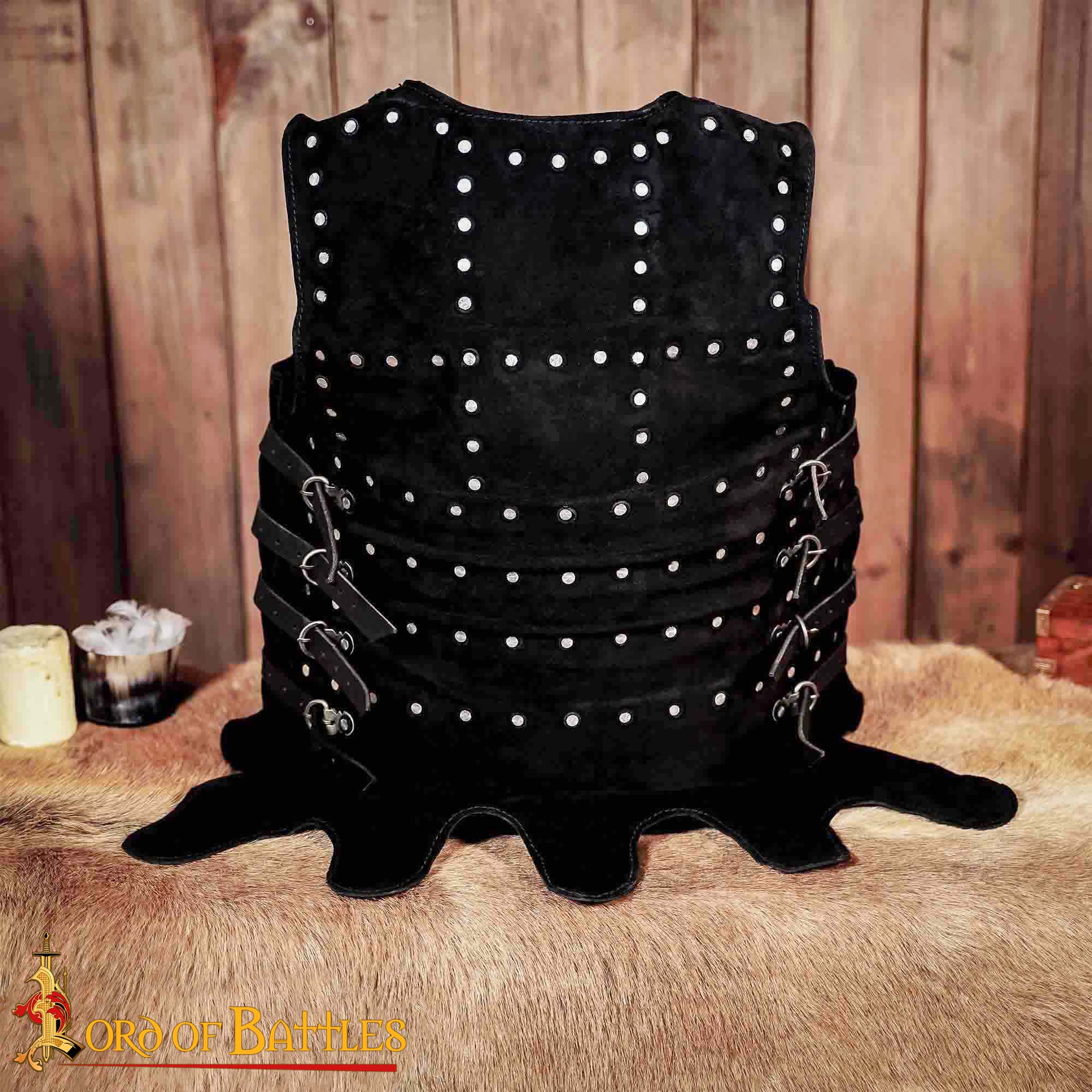 14th Century Kusnacht Brigandine Suede Steel Plate Armor - 25385 6