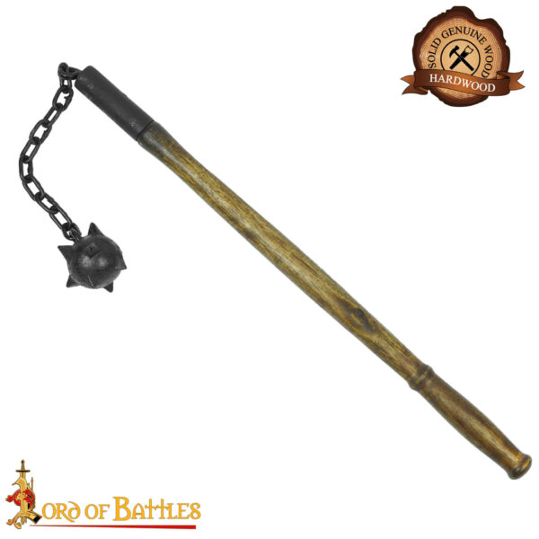 Late Medieval Spiked Ball Flail for Historical Reenactments - Image 4