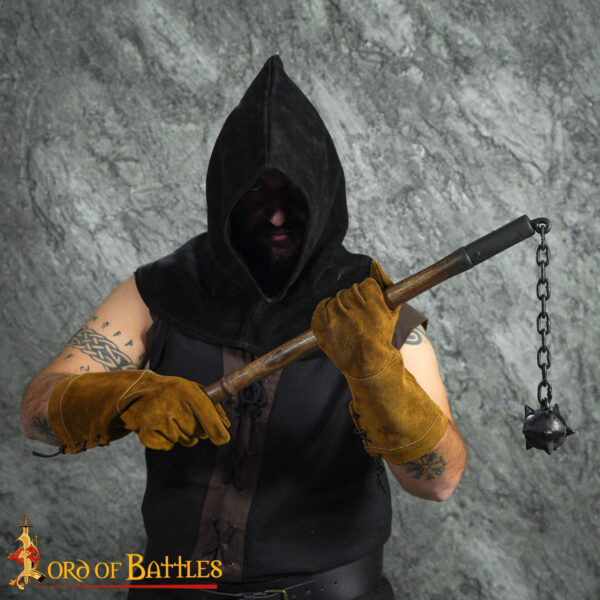 Late Medieval Spiked Ball Flail for Historical Reenactments