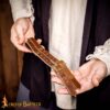 14th Century Medieval Leather Sword Hanger Straps with Brass Buckles 25364CBR 1
