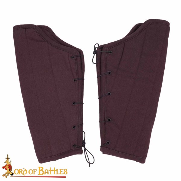 Medieval Padded Greaves Handmade from Sturdy Canvas Cotton - Image 10