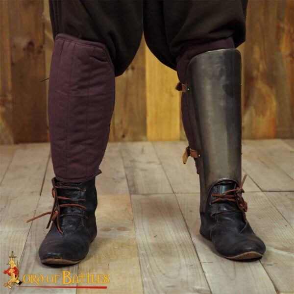 Medieval Padded Greaves Handmade from Sturdy Canvas Cotton - Image 11