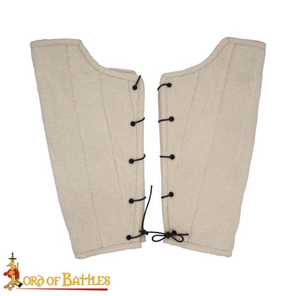 Medieval Padded Greaves Handmade from Sturdy Canvas Cotton - Image 16