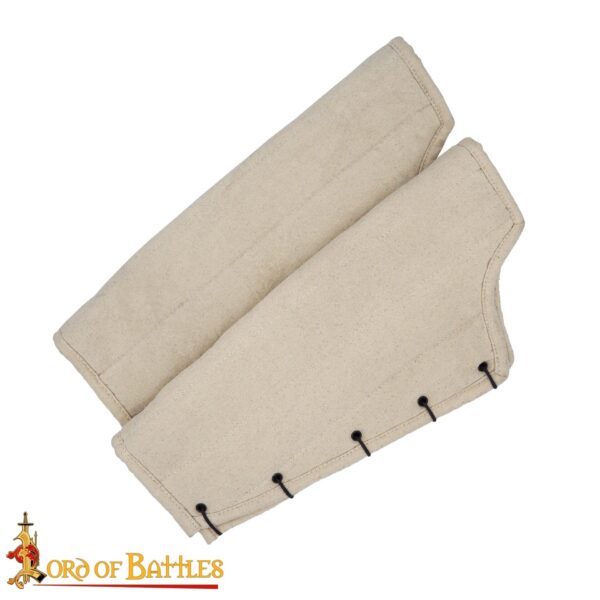 Medieval Padded Greaves Handmade from Sturdy Canvas Cotton - Image 15