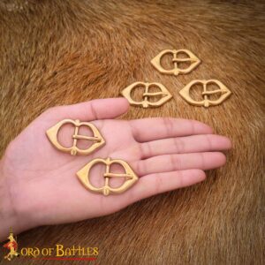 Late Medieval Pure Brass Buckle for Armour Straps