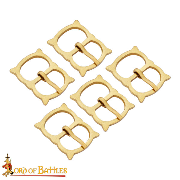 Plain Pure Solid Brass Buckle Set of 5 - Image 11