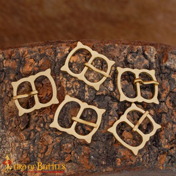 Plain Pure Solid Brass Buckle Set of 5 - Image 9