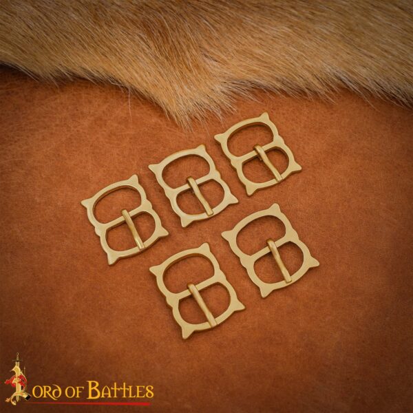 Plain Pure Solid Brass Buckle Set of 5 - Image 10