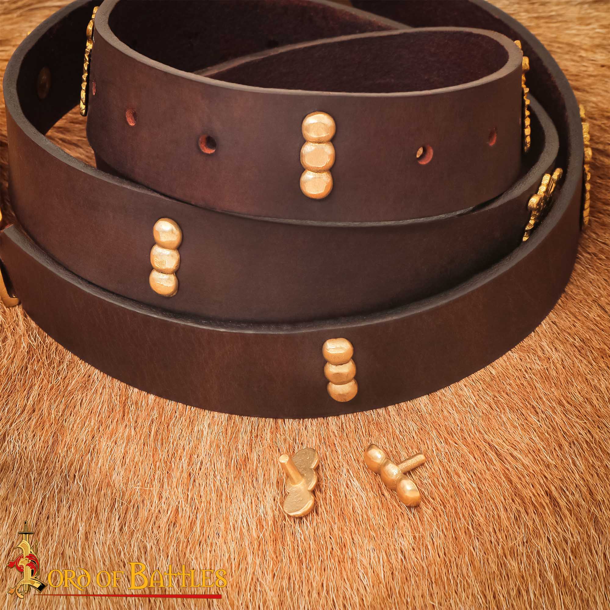 The Ellipses Pure Solid Brass Leather Mounts Set of 5 Functional Accessory The Ellipses Pure Solid Brass Leather Mounts Set of 5 Functional Accessory - Image 2