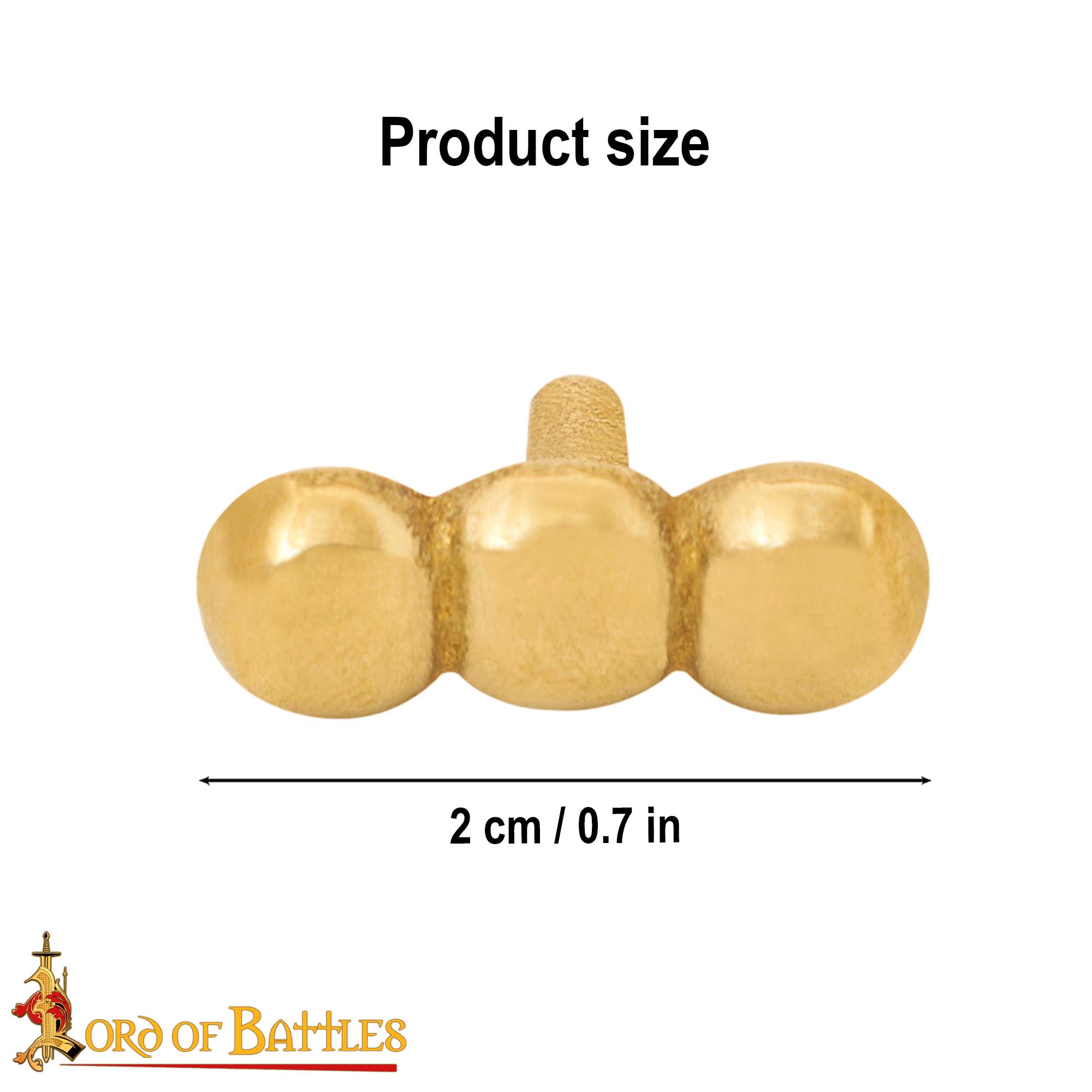 The Ellipses Pure Solid Brass Leather Mounts Set of 5 Functional Accessory The Ellipses Pure Solid Brass Leather Mounts Set of 5 Functional Accessory - Image 3
