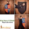 14th Century Painted Steel Heater Shield Royal Arms of Edward III 2141 6