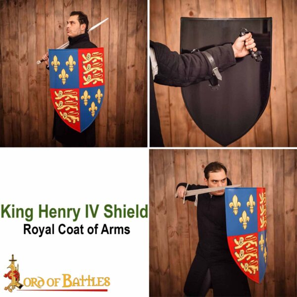 King Henry IV Shield Royal Coat of Arms Decorative Shield - Image 7