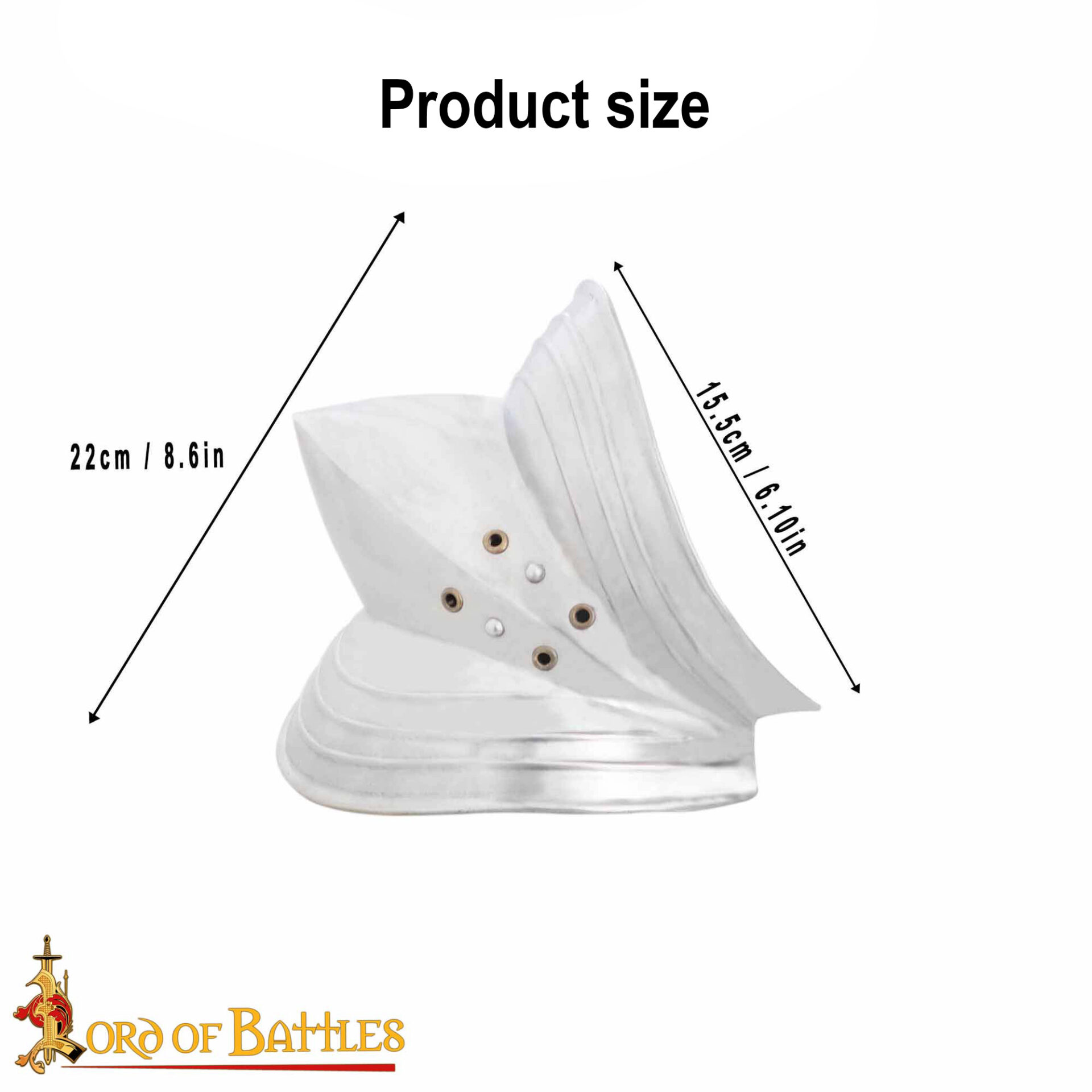 15th Century Gothic Steel Pauldrons Medieval Shoulder Armor Plates-9351P 2