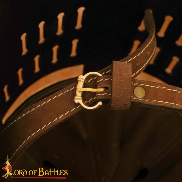 Medieval Pure Solid Brass Buckle Set of 5 Functional Accessory - Image 5