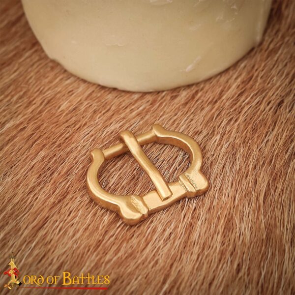 Medieval Pure Solid Brass Buckle Set of 5 Functional Accessory - Image 6