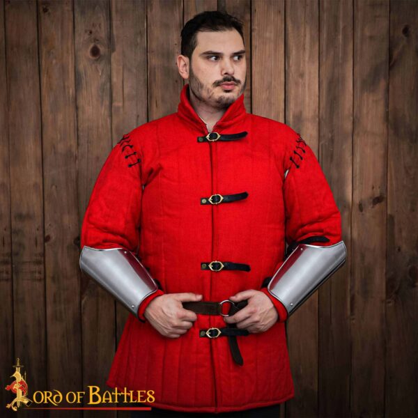 Medieval Fantasy Steel Bracers Knightly Arm Armor - Image 2