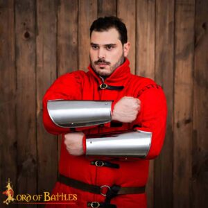 Medieval Fantasy Steel Bracers Knightly Arm Armor